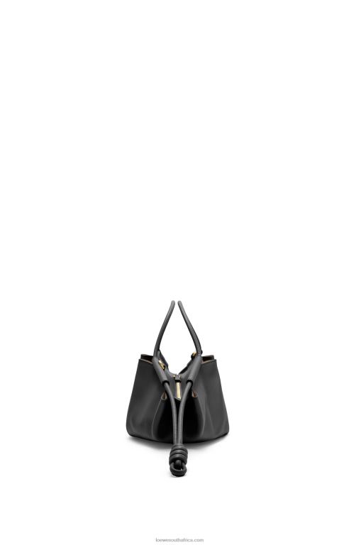 Loewe Women Small Paseo bag in shiny nappa calfskin 206XF347 Black