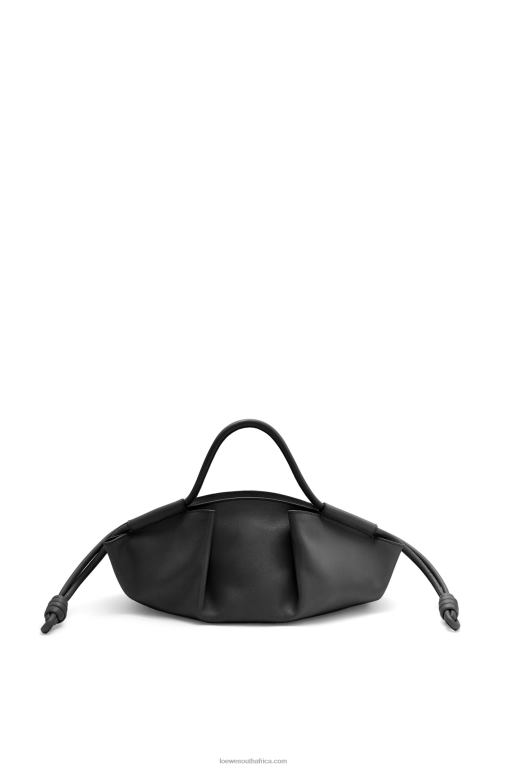 Loewe Women Small Paseo bag in shiny nappa calfskin 206XF347 Black