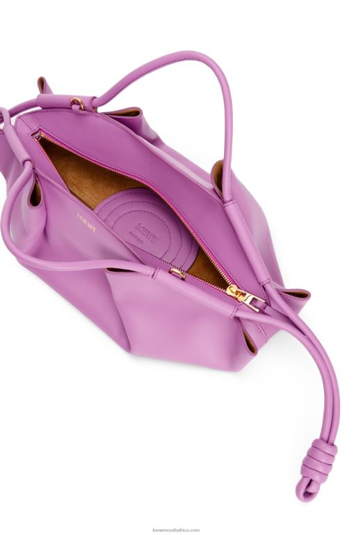 Loewe Women Small Paseo bag in shiny nappa calfskin 206XF348 Rockrose