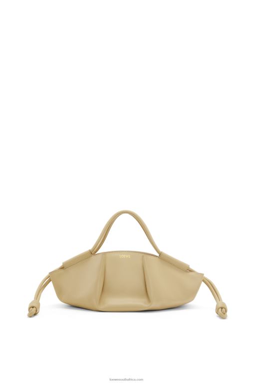Loewe Women Small Paseo bag in shiny nappa calfskin 206XF350 Clay Green