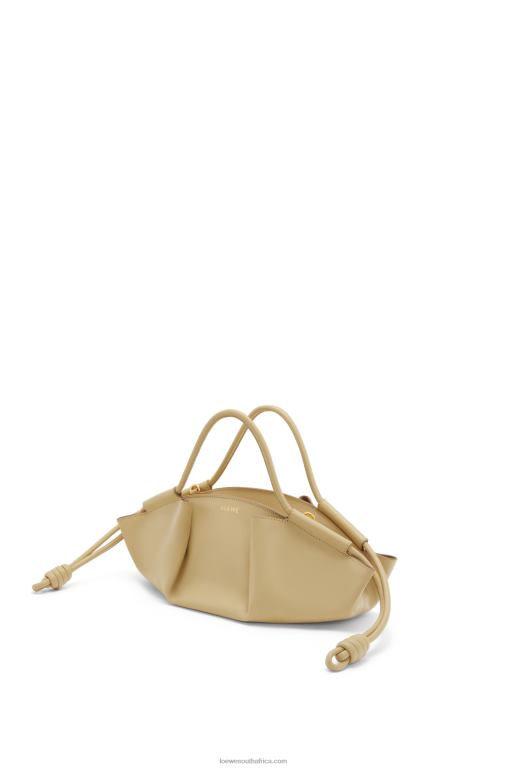 Loewe Women Small Paseo bag in shiny nappa calfskin 206XF350 Clay Green