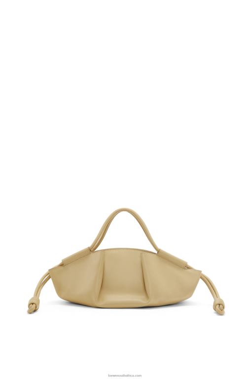 Loewe Women Small Paseo bag in shiny nappa calfskin 206XF350 Clay Green