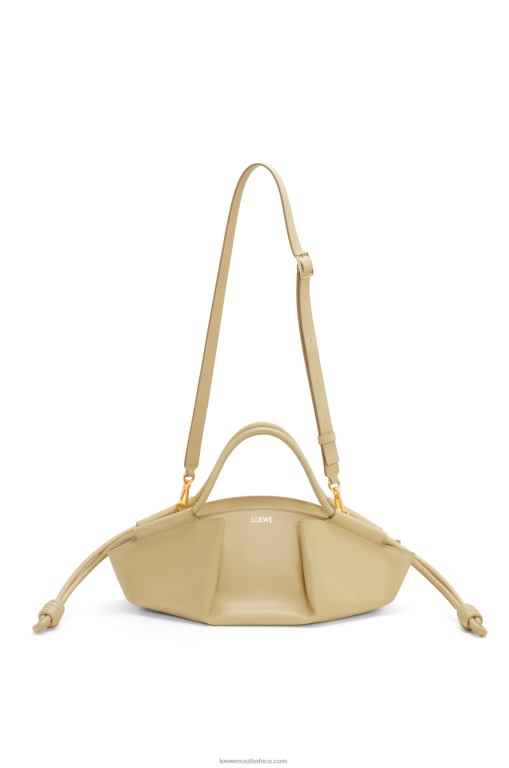 Loewe Women Small Paseo bag in shiny nappa calfskin 206XF350 Clay Green