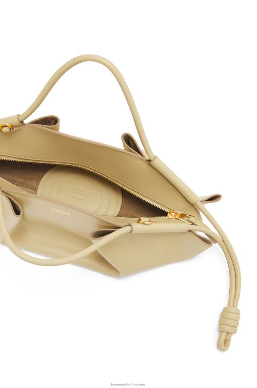 Loewe Women Small Paseo bag in shiny nappa calfskin 206XF350 Clay Green