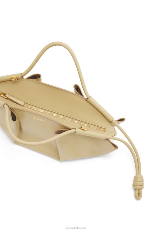 Loewe Women Small Paseo bag in shiny nappa calfskin 206XF350 Clay Green