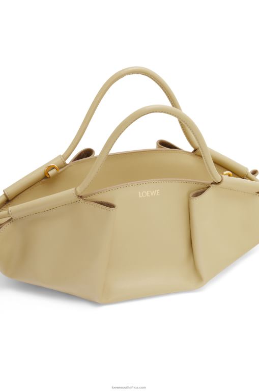 Loewe Women Small Paseo bag in shiny nappa calfskin 206XF350 Clay Green