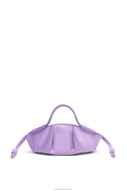 Loewe Women Small Paseo bag in shiny nappa calfskin 206XF354 Light Mauve