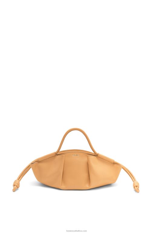 Loewe Women Small Paseo bag in shiny nappa calfskin 206XF418 Warm Desert