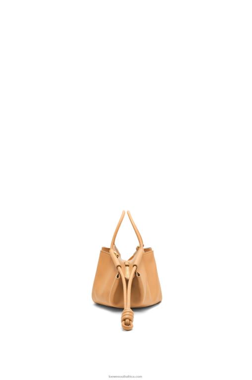 Loewe Women Small Paseo bag in shiny nappa calfskin 206XF418 Warm Desert