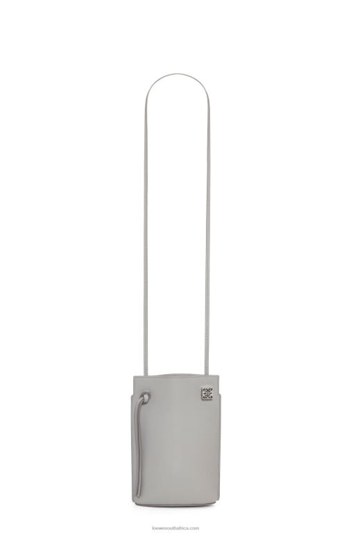 Loewe Women Dice pocket in classic calfskin 206XF572 Pearl Grey