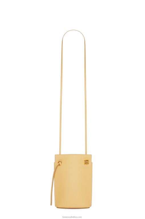 Loewe Women Dice pocket in classic calfskin 206XF574 Dark Butter