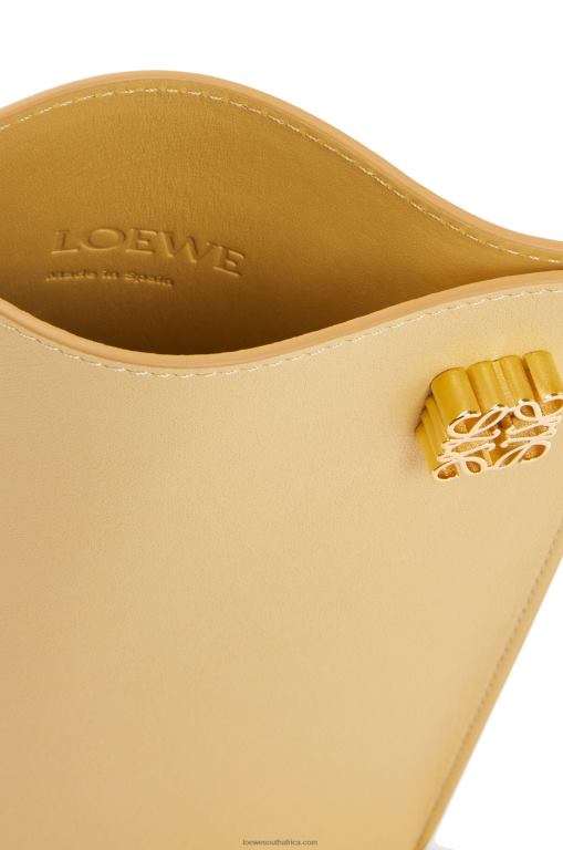 Loewe Women Dice pocket in classic calfskin 206XF574 Dark Butter