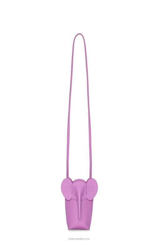 Loewe Women Elephant Pocket in classic calfskin 206XF581 Rockrose