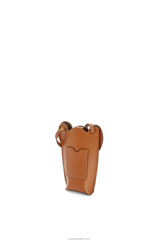 Loewe Women Elephant Pocket in classic calfskin 206XF596 Tan