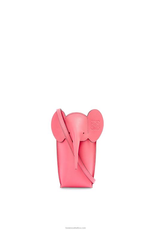 Loewe Women Elephant Pocket in classic calfskin 206XF615 New Candy