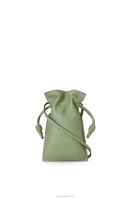 Loewe Women Flamenco Pocket in nappa calfskin 206XF293 Rosemary