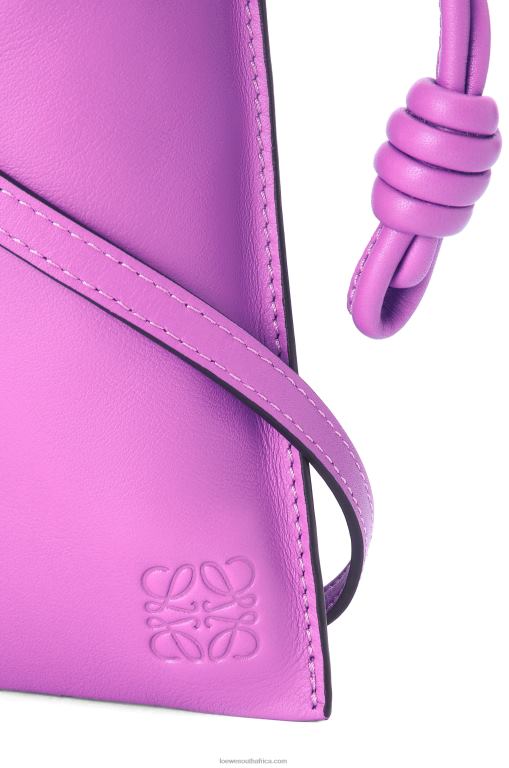 Loewe Women Flamenco Pocket in nappa calfskin 206XF295 Bright Purple