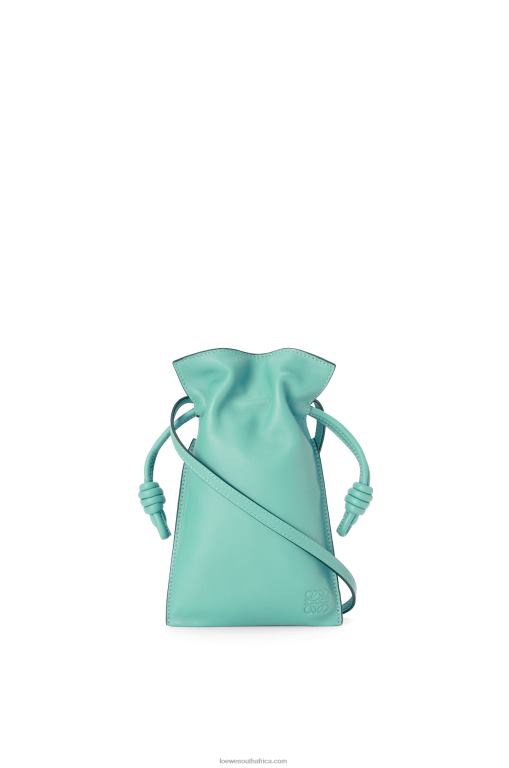 Loewe Women Flamenco Pocket in nappa calfskin 206XF296 Fresh Mint