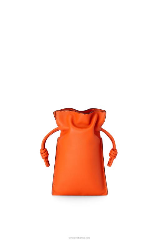 Loewe Women Flamenco Pocket in nappa calfskin 206XF599 Orange
