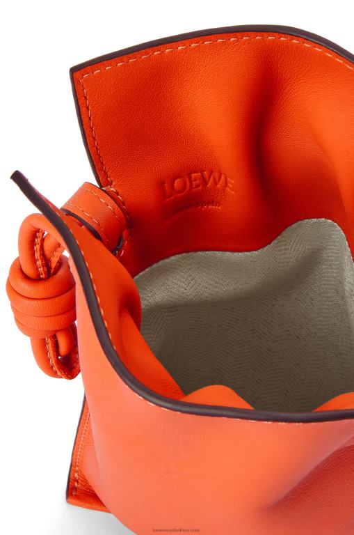 Loewe Women Flamenco Pocket in nappa calfskin 206XF599 Orange