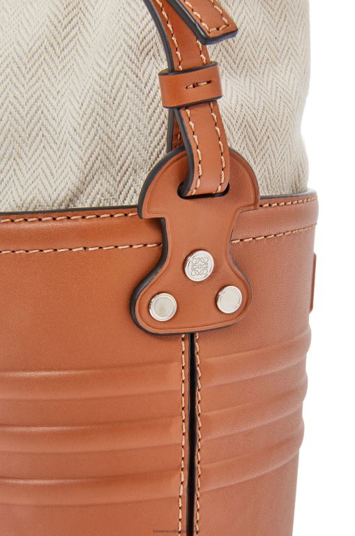 Loewe Women Jardinier pocket in calfskin 206XF227 Tan