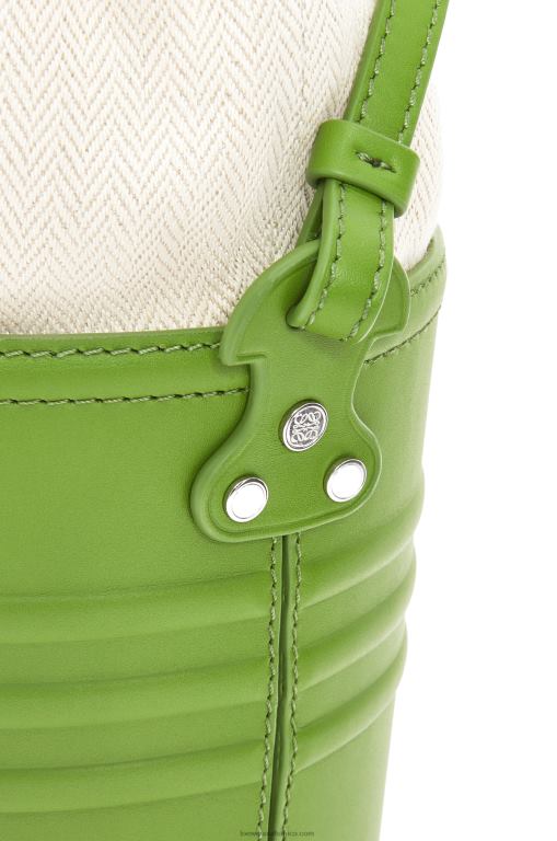Loewe Women Jardinier pocket in calfskin 206XF228 Spring Green