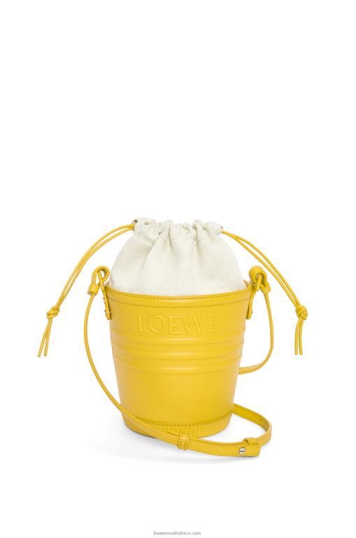 Loewe Women Jardinier pocket in calfskin 206XF230 Yellow