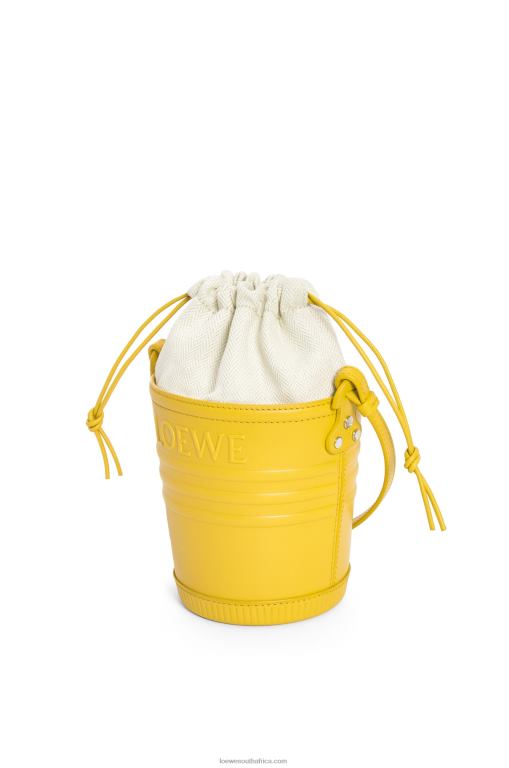 Loewe Women Jardinier pocket in calfskin 206XF230 Yellow