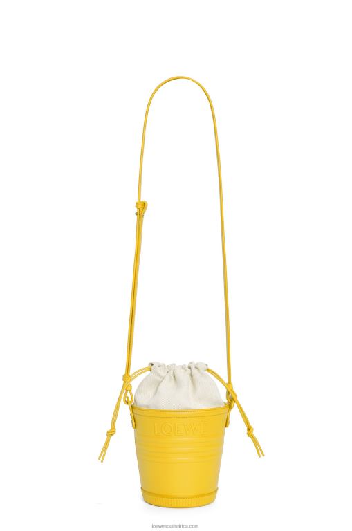 Loewe Women Jardinier pocket in calfskin 206XF230 Yellow