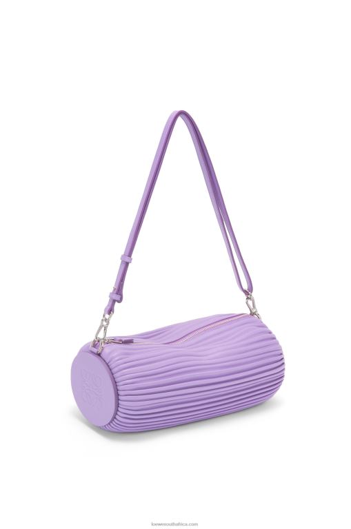 Loewe Women Bracelet Pouch in pleated nappa 206XF376 Light Mauve