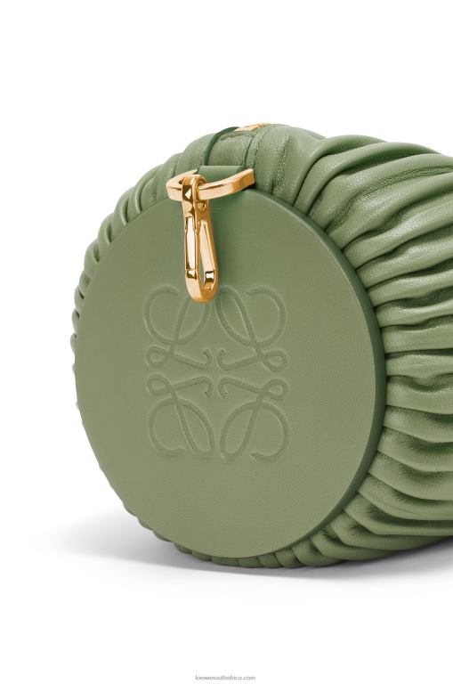 Loewe Women Bracelet pouch in nappa calfskin 206XF590 Rosemary
