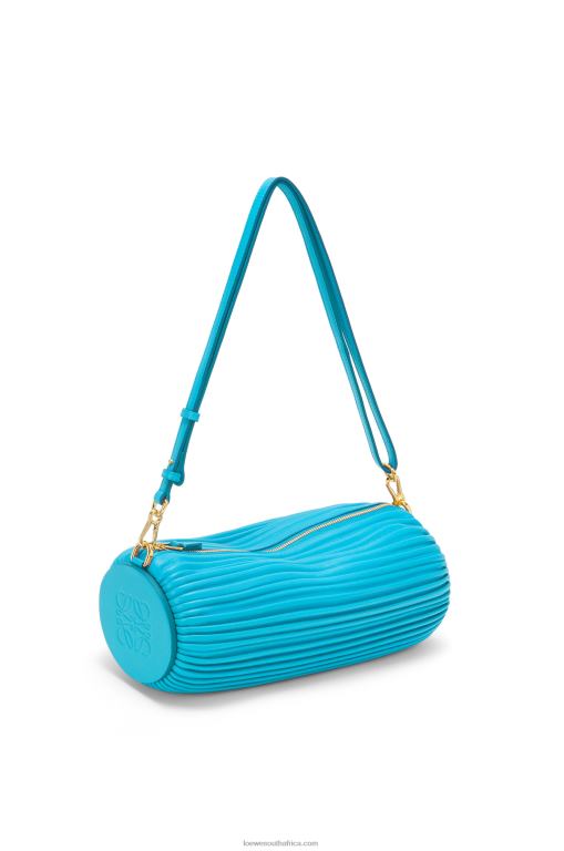 Loewe Women Bracelet pouch in nappa calfskin 206XF591 Cyan