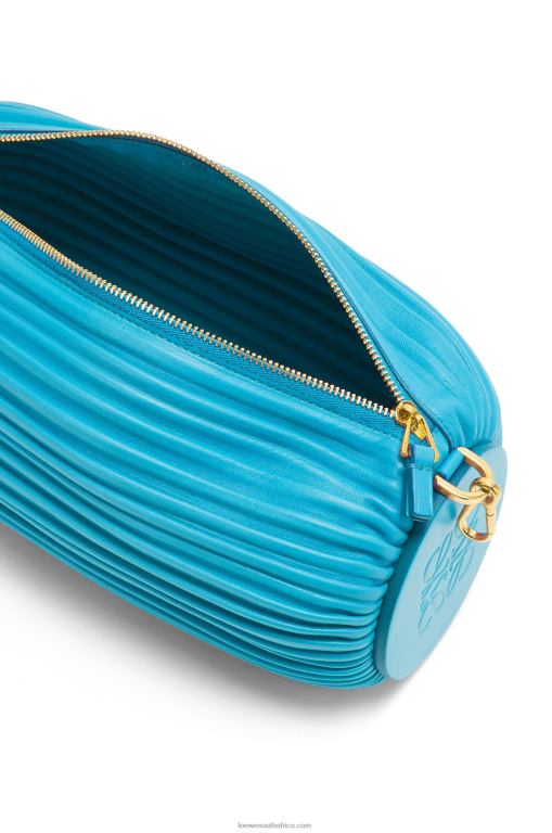 Loewe Women Bracelet pouch in nappa calfskin 206XF591 Cyan