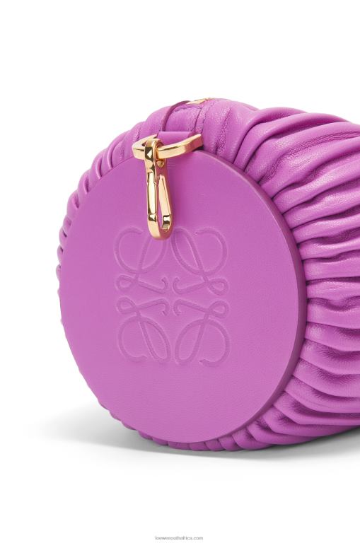 Loewe Women Bracelet pouch in nappa calfskin 206XF598 Bright Purple