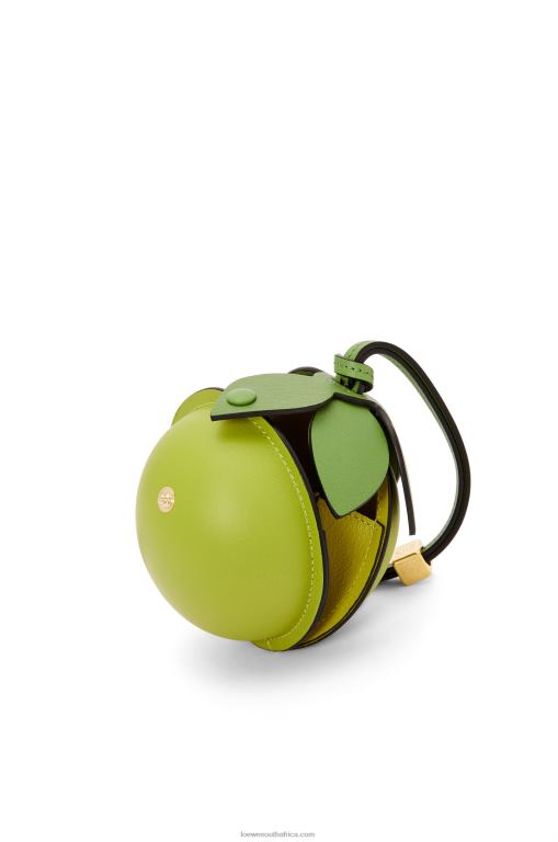 Loewe Women Lime pouch in classic calfskin 206XF585 Meadow Green