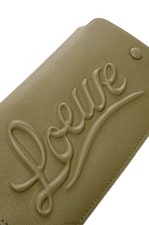 Loewe Women Loop pouch in classic calfskin 206XF595 Olive