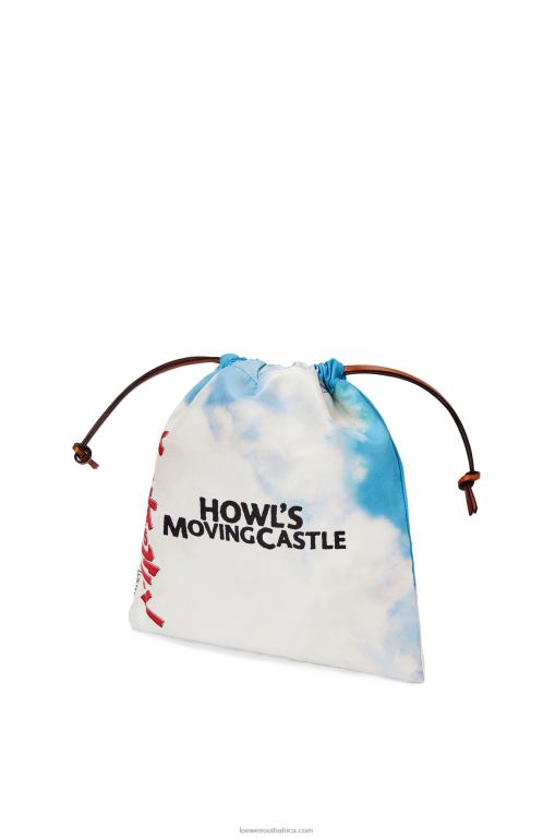 Loewe Women Moving Castle drawstring pouch in canvas 206XF631 Multicolor