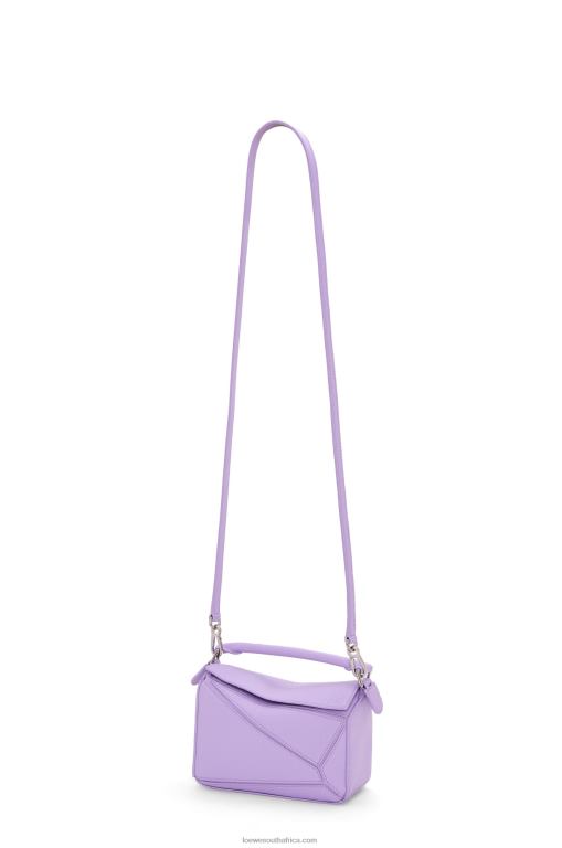 Loewe Women Mini Puzzle bag in soft grained calfskin 206XF199 Light Mauve
