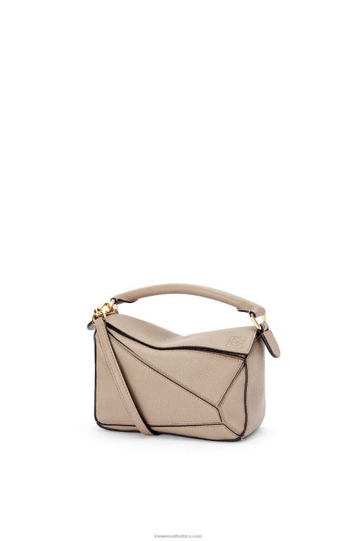 Loewe Women Mini Puzzle bag in soft grained calfskin 206XF220 Sand