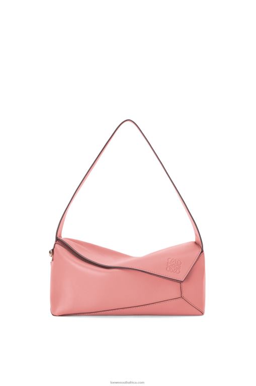 Loewe Women Puzzle Hobo bag in nappa calfskin 206XF437 Peach Bloom