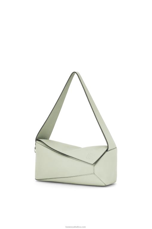 Loewe Women Puzzle Hobo bag in nappa calfskin 206XF457 Light Celadon