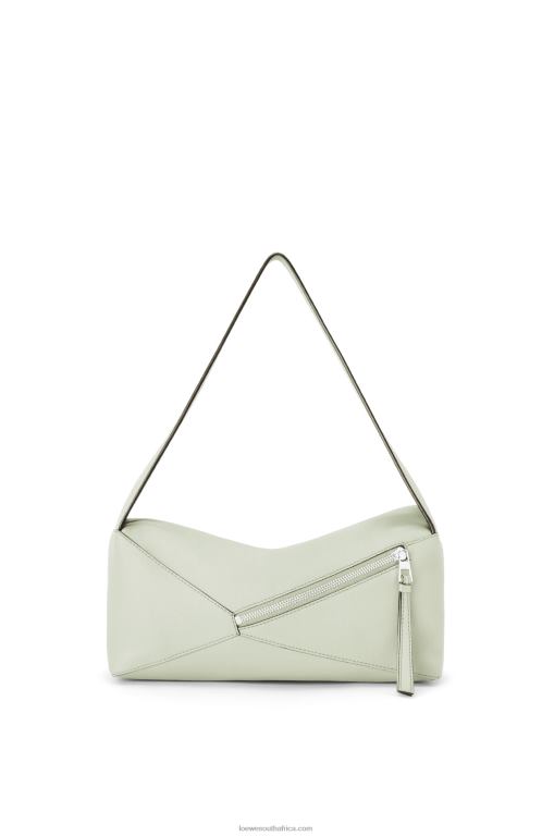 Loewe Women Puzzle Hobo bag in nappa calfskin 206XF457 Light Celadon