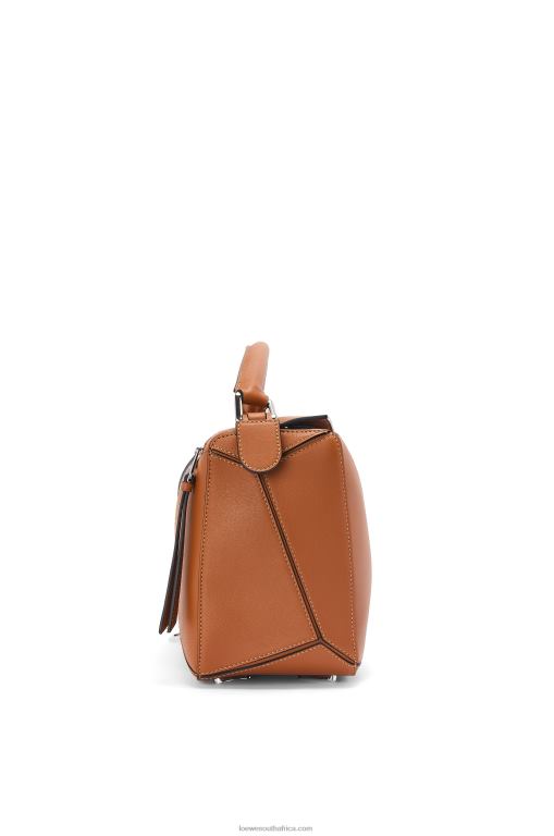 Loewe Women Puzzle bag in classic calfskin 206XF487 Tan