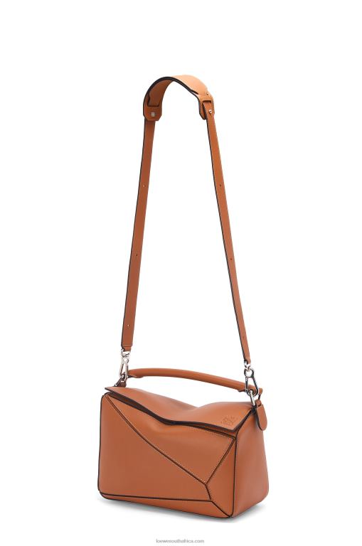 Loewe Women Puzzle bag in classic calfskin 206XF487 Tan