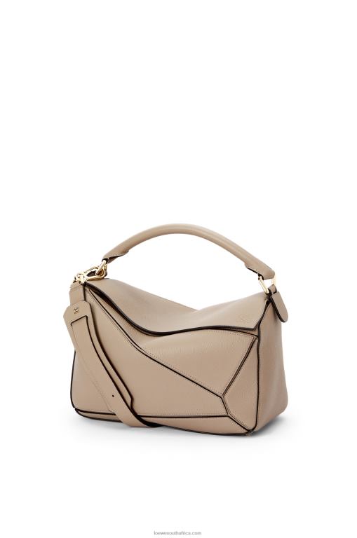Loewe Women Puzzle bag in soft grained calfskin 206XF409 Sand