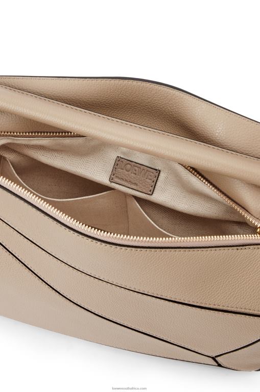 Loewe Women Puzzle bag in soft grained calfskin 206XF409 Sand