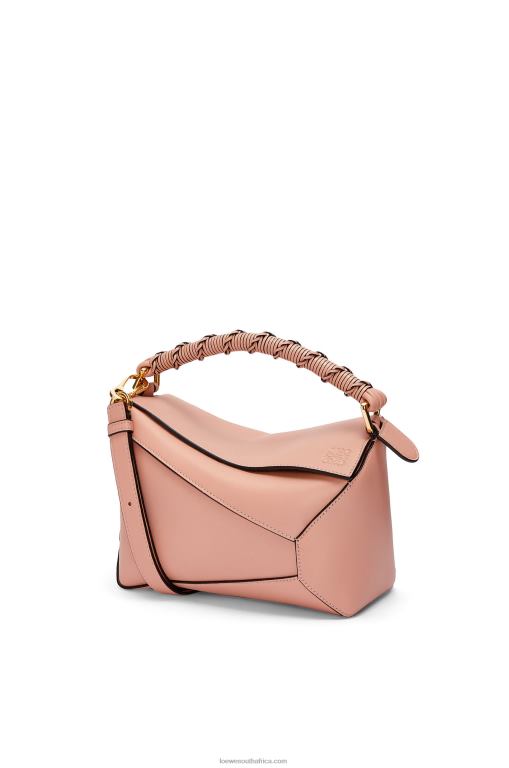 Loewe Women Small Puzzle Edge bag in nappa calfskin 206XF498 Dusty Pink