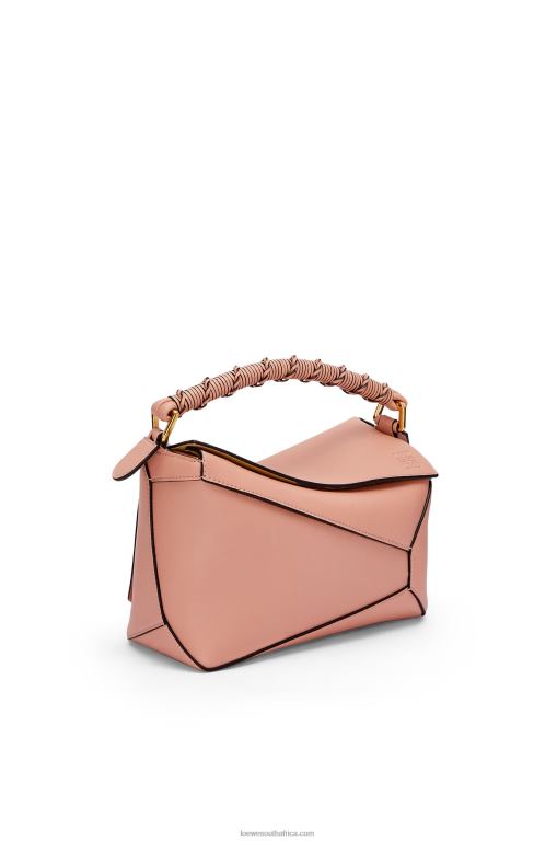 Loewe Women Small Puzzle Edge bag in nappa calfskin 206XF498 Dusty Pink