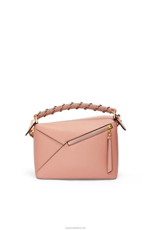 Loewe Women Small Puzzle Edge bag in nappa calfskin 206XF498 Dusty Pink