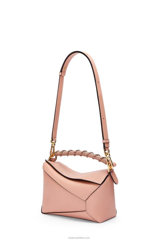 Loewe Women Small Puzzle Edge bag in nappa calfskin 206XF498 Dusty Pink
